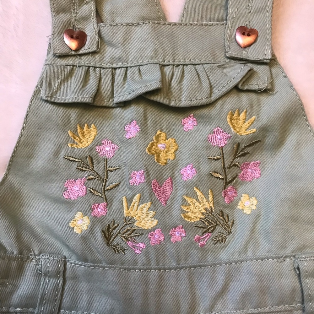 Girl’s Toddler Cute Outfit Matching Set, Green Purple Size 18M New Without Tags - Picture 4 of 8